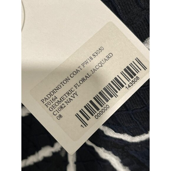 Roland Mouret Paddington Geometric Lightweight Coat Size 4 NWT - Picture 8 of 9